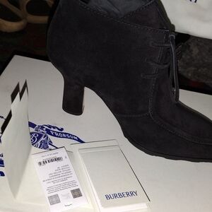 Burberry Dark Gray Heeled Boots